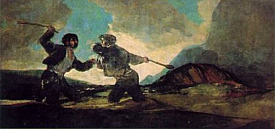 Goya, Fight with Cudgels