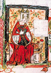 Queen Matilda of England granting a charter